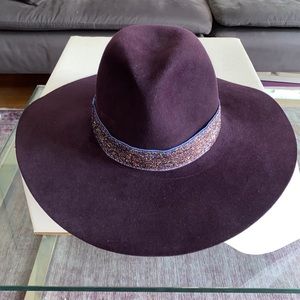 Custom made in Brooklyn Hat purple with removable sparkly band
